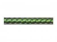 Spanish tile strip "Cordon Verde", green, domed, 3x20 cm Spanish tile strip "Cordon Verde", green, domed, 3x20 cm