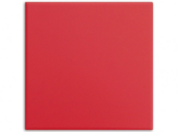 Rojo (Rot), matt, spanische Fliese 20x20cm