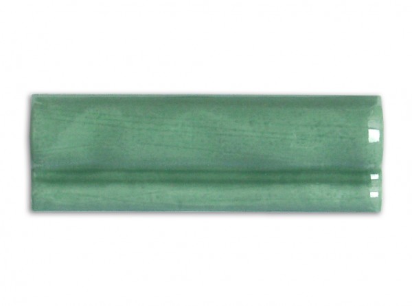 Abschlußfliese Moldura Antik Verde (Grün), 5x15 cm zur Antik-Serie