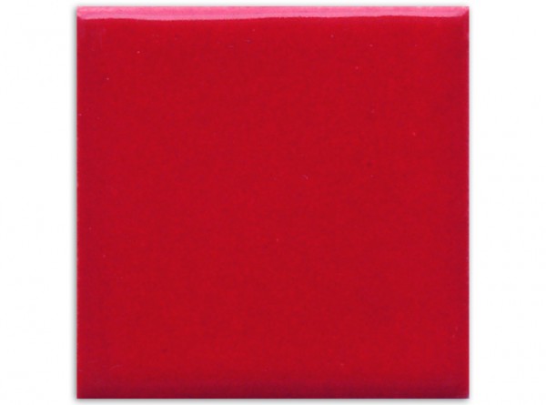 Dünne Serie: Fliese handbemalt, ca. 5x5cm, Rot