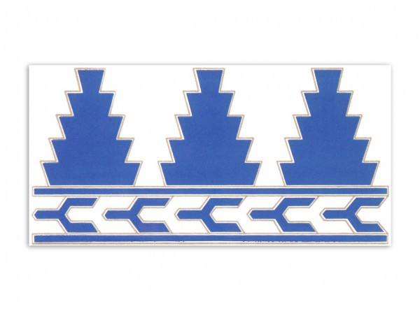 Spanische Fliese "Cenefa Fatima Azul", 14 x 28 cm