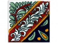 Thin series: Tile, design Talavereado, approx. 5x5 cm Thin series: Tile, design Talavereado, approx. 5x5 cm