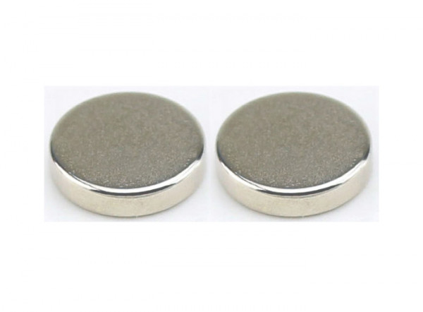 2 Magnete Ø 10x2 mm für Kühlschrankmagnete aus Fliesen