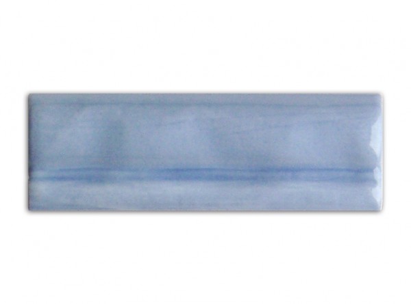 Abschlußfliese Moldura Antik Lavanda (Hellblau), 5x15 cm zur Antik-Serie,