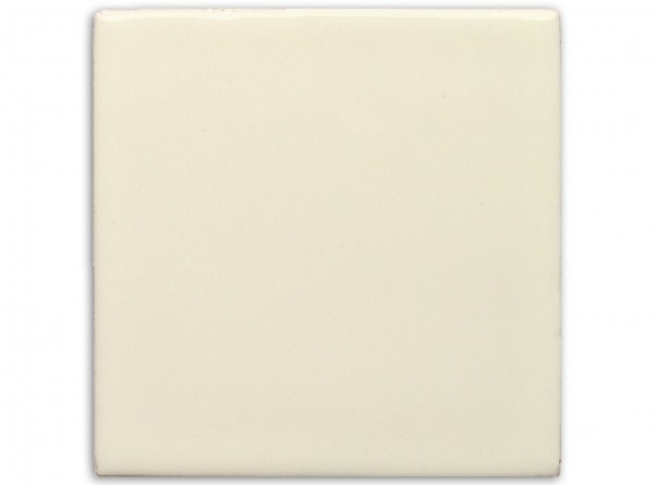 Tile, creamy white, single colour &quot;Mexican White&quot; approx. 10x10 cm