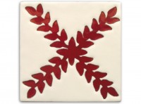 Tile, design "Arbor Rojo" approx. 10x10 cm Tile, design "Arbor Rojo" approx. 10x10 cm