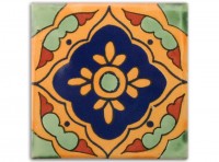Tile, design "Guadalajara Verde" approx. 10x10 cm Tile, design "Guadalajara Verde" approx. 10x10 cm