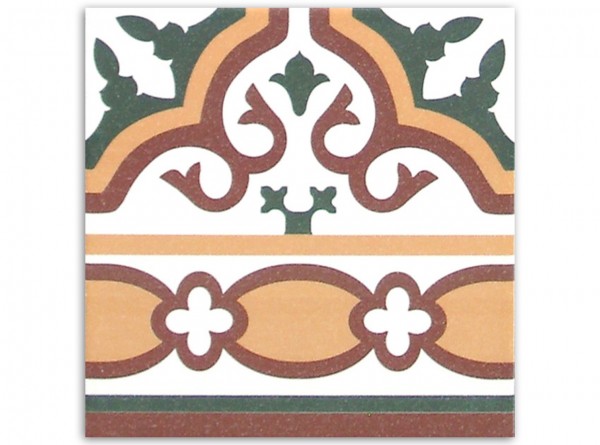 Gotic Cenefa 20 x 20 cm, Fliese Serie Victorian