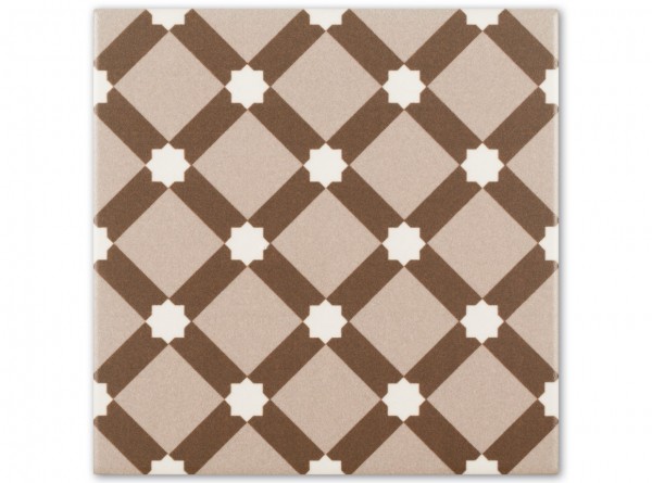 Floor tile &quot;Grimaldi&quot; (brown and light brown), Casa Color series 15x15 cm