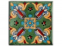 Tile, design "Arely Verde" approx. 10x10 cm Tile, design "Arely Verde" approx. 10x10 cm