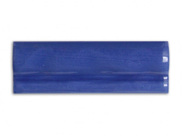 Abschlußfliese Moldura Antik Cobalto (Blau), 5x15 cm zur Antik-Serie