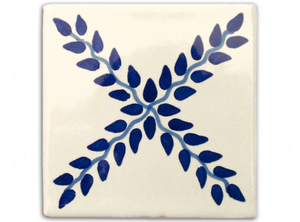 Tile, design &quot;Arbor Azul&quot; approx. 10x10 cm